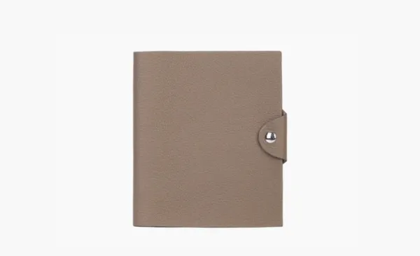 HERMES Togo Calfskin Storage Bag Unisex Brown
