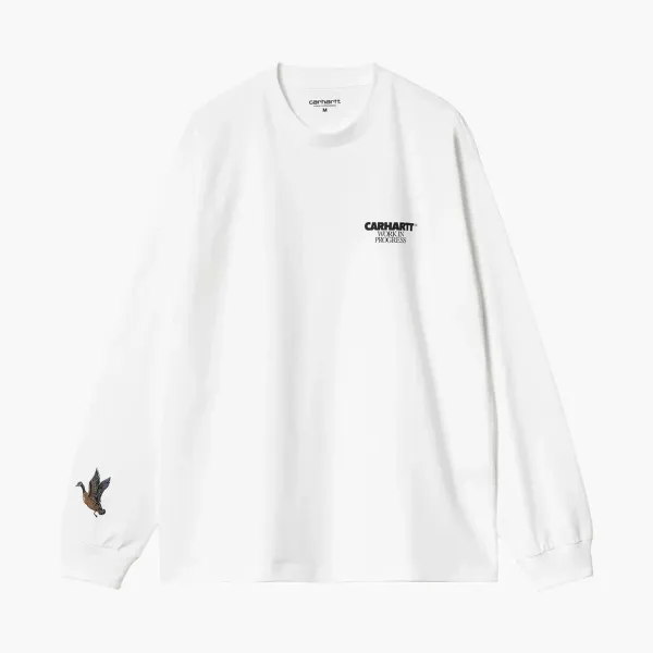 Carhartt WIP Ducks Long Sleeve T-Shirt White