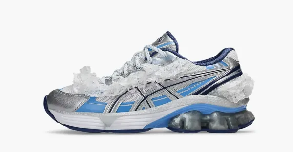 Shushu Tong x Asics Gel Kinetic Fluent White Dive Blue