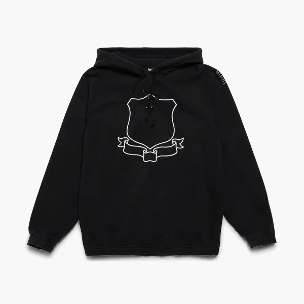 Number (N)ine Shield Hoodie Black