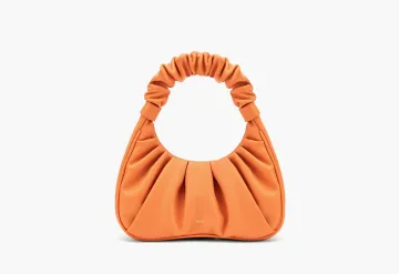 JW PEI Gabbi Ruched Hobo Handbag Orange
