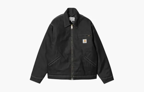 Carhartt WIP OG Detroit Jacket Black Stone Washed