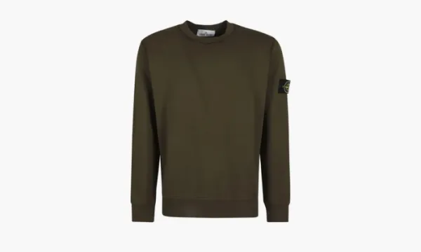 Stone Island Rib Trim Logo Detail Sweatshirt