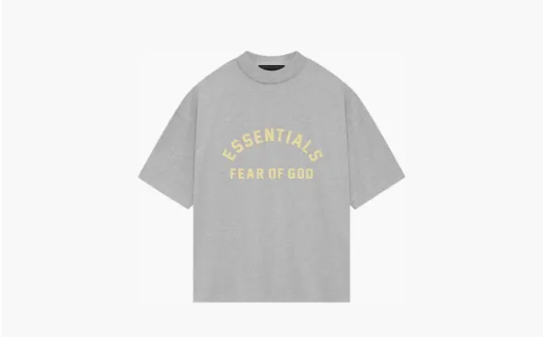 Fear of God Essentials Heavy Jersey Crewneck T-Shirt Light Heather Grey