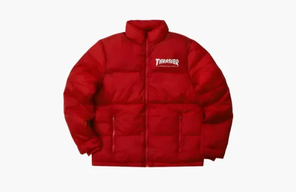 Thrasher Puffer Jacket Red