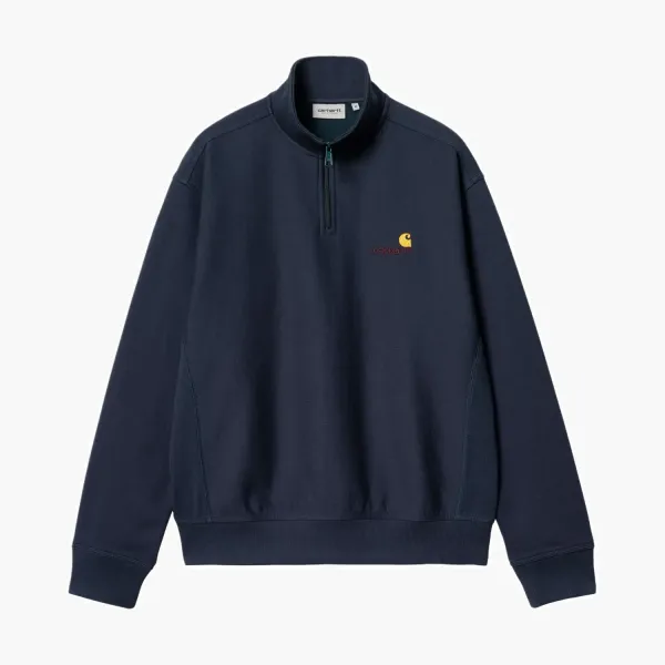 Carhartt WIP Half Zip Chase Sweatshirt Navy