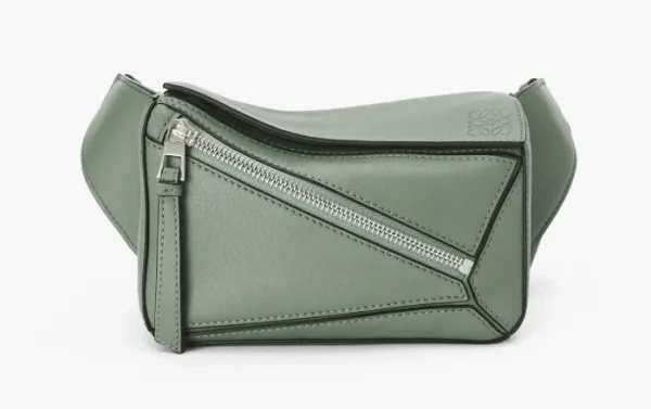 Loewe Mini Puzzle Bumbag Classic Calfskin Green