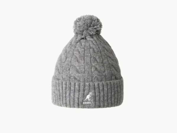 Kangol Pompom Beanie Gray