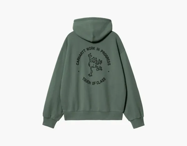 Carhartt WIP Hooded Stamp Sweatshirt Green