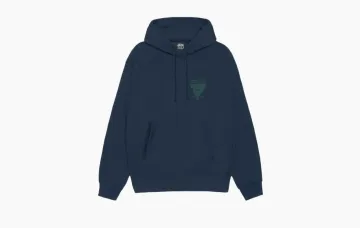 Stussy Dragon Hoodie Navy Blue