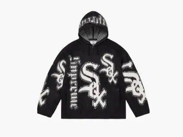 Supreme x Chicago White Sox Zip Up Hooded Sweater Black