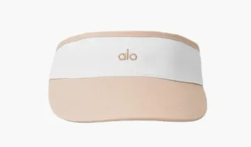 Alo Yoga Colorblock Visor Macadamia/White