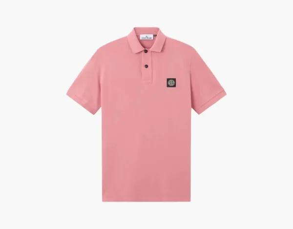 Stone Island Compass Polo Shirt Oleander