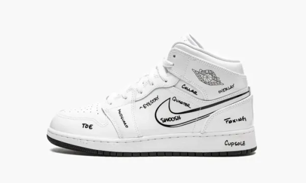 Air Jordan 1 Mid GS Schematic