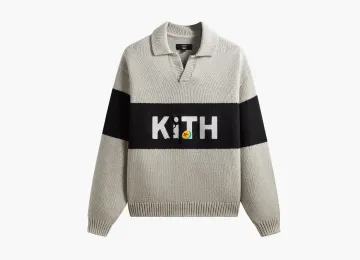 Kith x Disney For Pixar Nelson Rugby Sweater Light Heather Grey