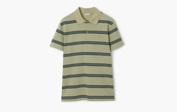Burberry Striped Cotton Polo Shirt  Shire
