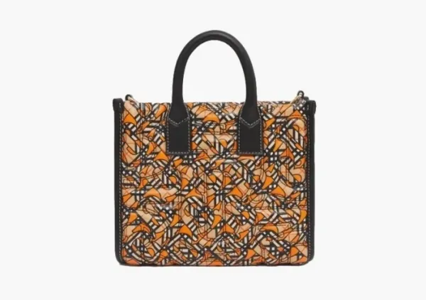Burberry Freya Monogram Print Quilted Lambskin Bag Multicolor
