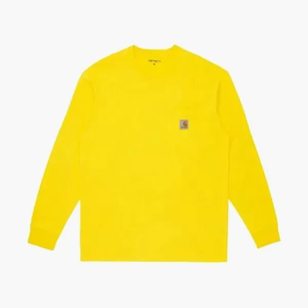Carhartt WIP Pocket Long Sleeve T-Shirt Yellow