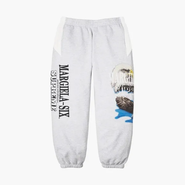 Supreme x MM6 Maison Margiela Eagle Sweatpants Ash Grey