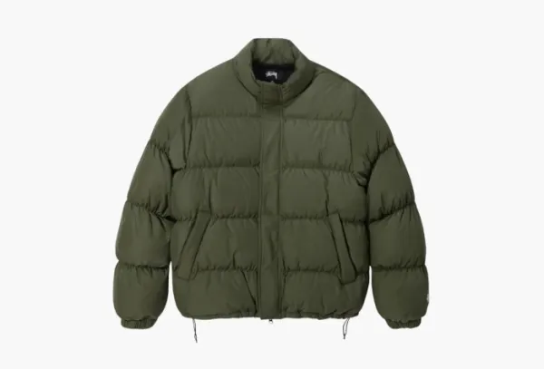 Stussy Ripstop Down Puffer Jacket Olive