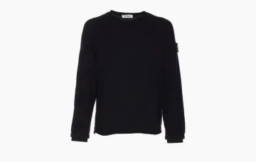 Premiata Solid Crew Neck Pullover Long Sleeve Knit Black