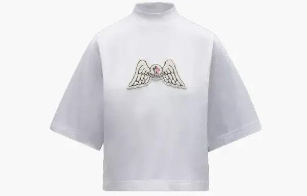 Moncler x Palm Angels Mock Neck Wings T-Shirt White