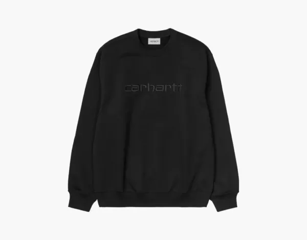 Carhartt WIP Tonal Logo Sweatshirt Black
