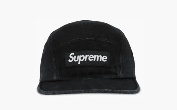 Supreme Denim Camp Cap Black