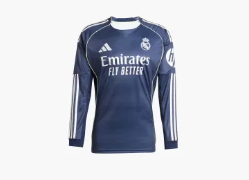 Adidas Real Madrid 25/26 Long Sleeve Away Jersey Legend Ink