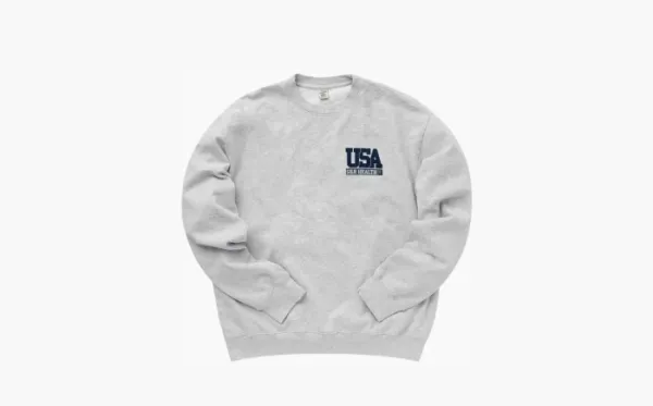 Sporty & Rich Team USA Crewneck Grey/Navy