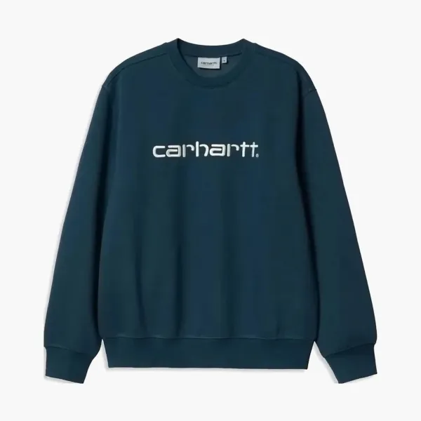 Carhartt WIP Script Sweatshirt Teal