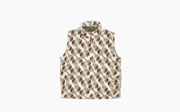 Gucci x The North Face Down Vest Ivory Brown