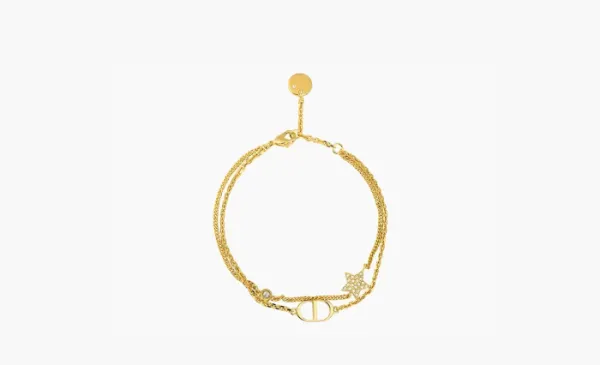 Dior Crystal Metal Bracelets WMNS Gold