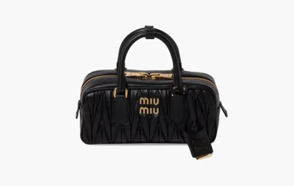 Miu Miu Matelassé Mini Arcadie Bag Black