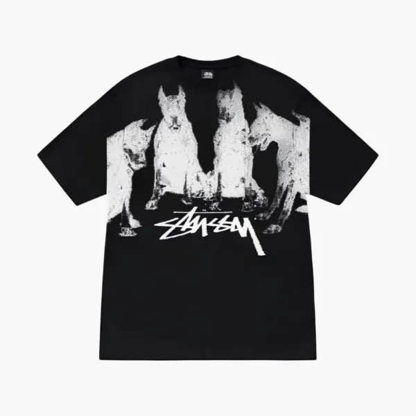 Stussy T-shirt Black White