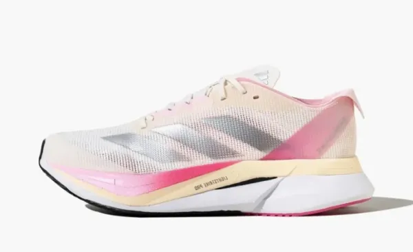 Adidas Adizero Boston 12 Chalk White Clear Pink