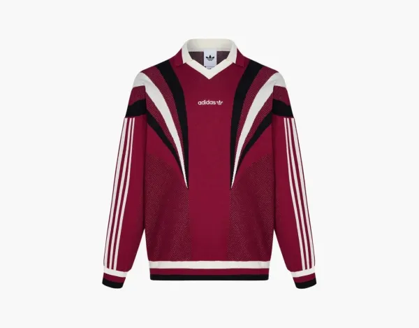 Adidas Originals Santiago Knit Sweatshirt Maroon