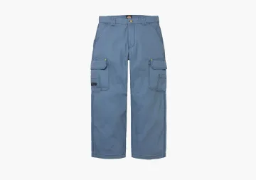 Supreme x Dickies Flannel Lined Cargo Pants Light Blue