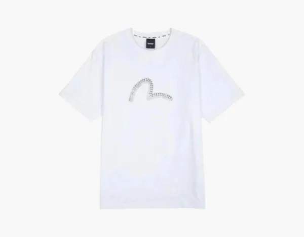 Evisu Pearl Hotfix Seagull Tee White