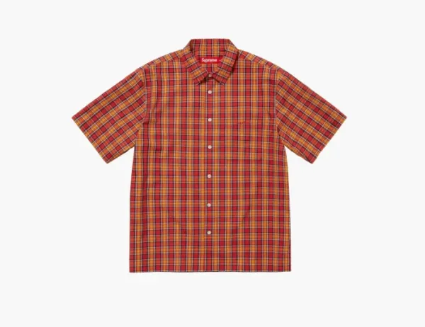 Supreme Mini Plaid S/S Shirt Red
