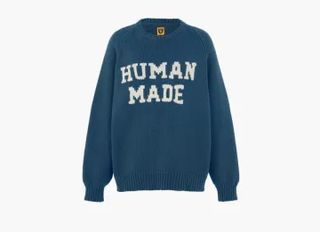 Human Made Raglan Knit Sweater Blue