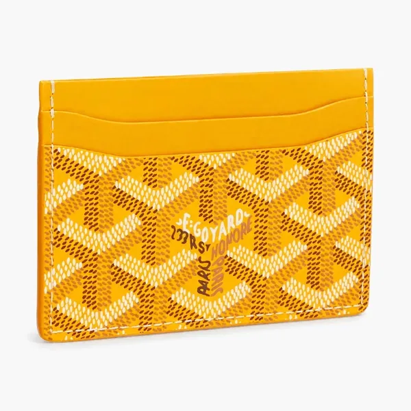 Goyard Saint-Sulpice Card Wallet Yellow