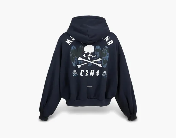 Худи C2H4 x Mastermind Japan Profile Zip Mist Navy