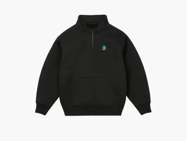 Palace x Carhartt WIP Carlux 1/2 Zip Sweatshirt Black