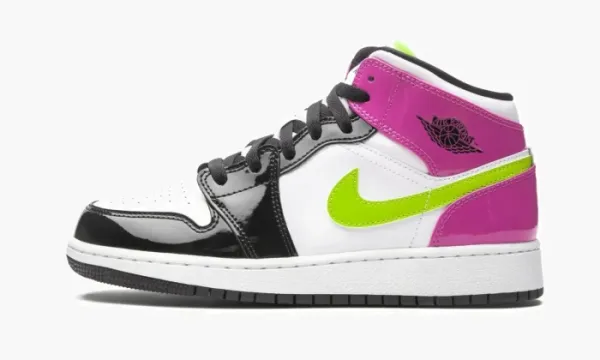 Air Jordan 1 Mid SE GS Cyber Active Fuchsia