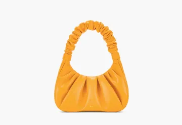 JW PEI Gabbi Ruched Hobo Handbag Candied Orange
