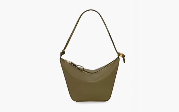 Loewe Mini Hammock Hobo Classic Calfskin Dark Khaki