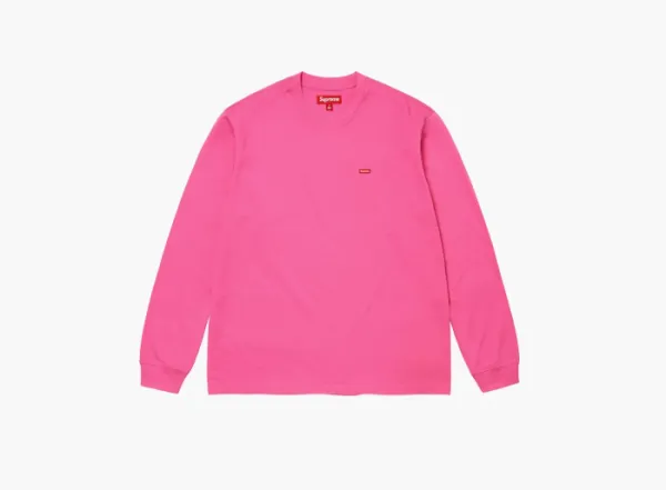 Supreme Small Box L/S Tee Pink