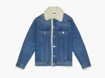 Ami Paris Trucker Lined Jacket Used Blue