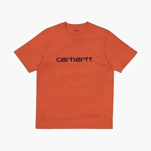 Carhartt WIP Script Logo T-Shirt Orange